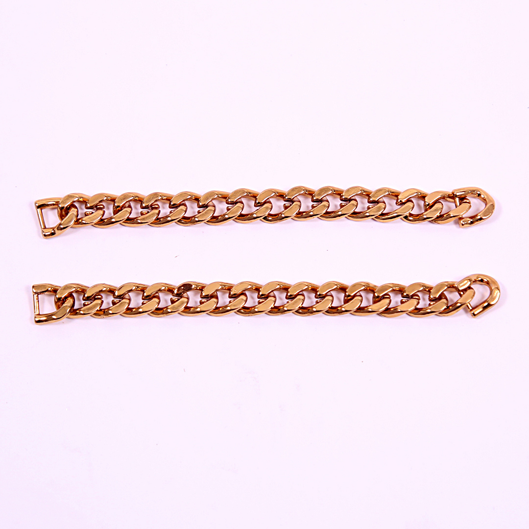 Gold Cuban Link Shoe Chains | Premium Sneaker Accessories – KNOTTY