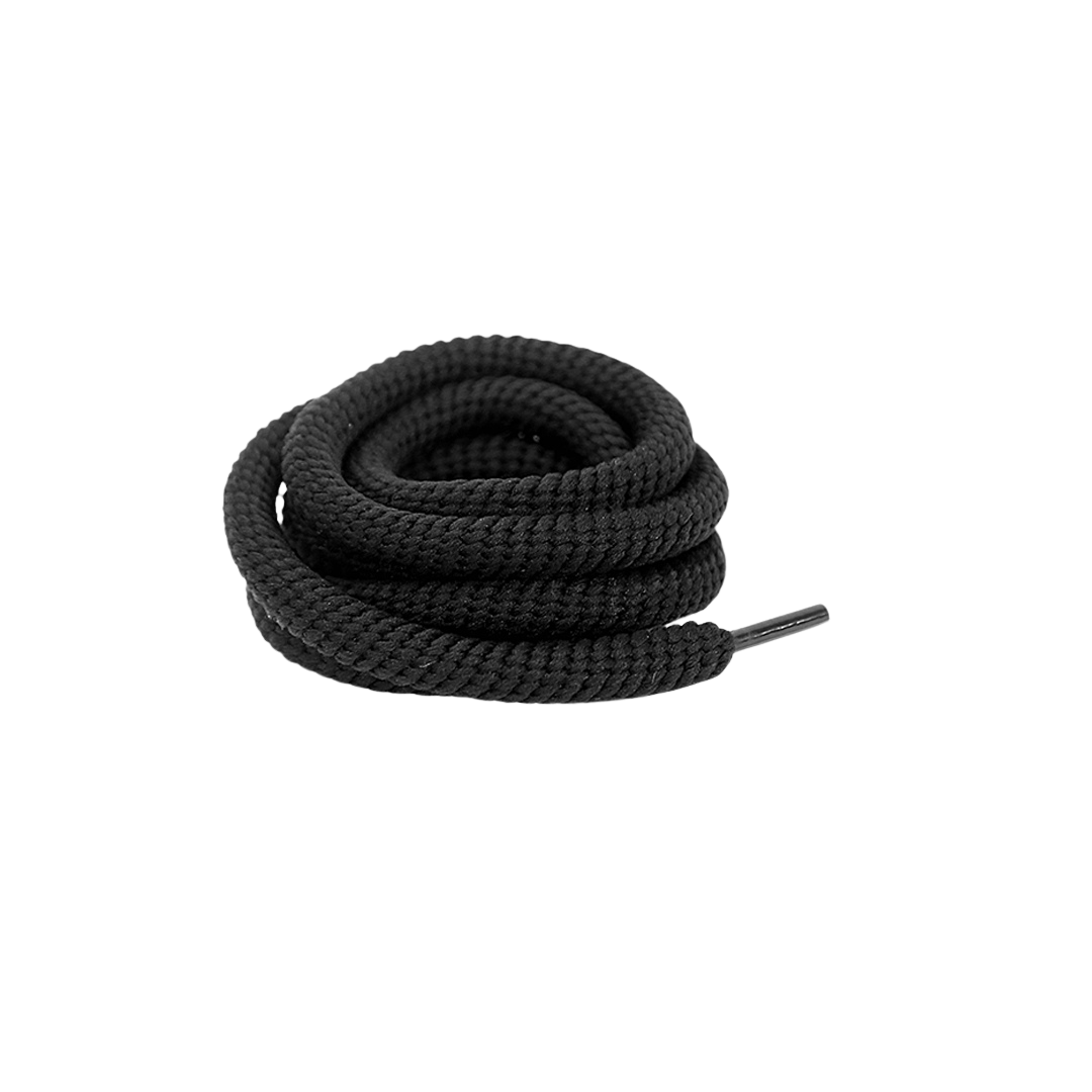 Black Wired Rope Shoelaces | Premium Sneaker Laces – KNOTTY