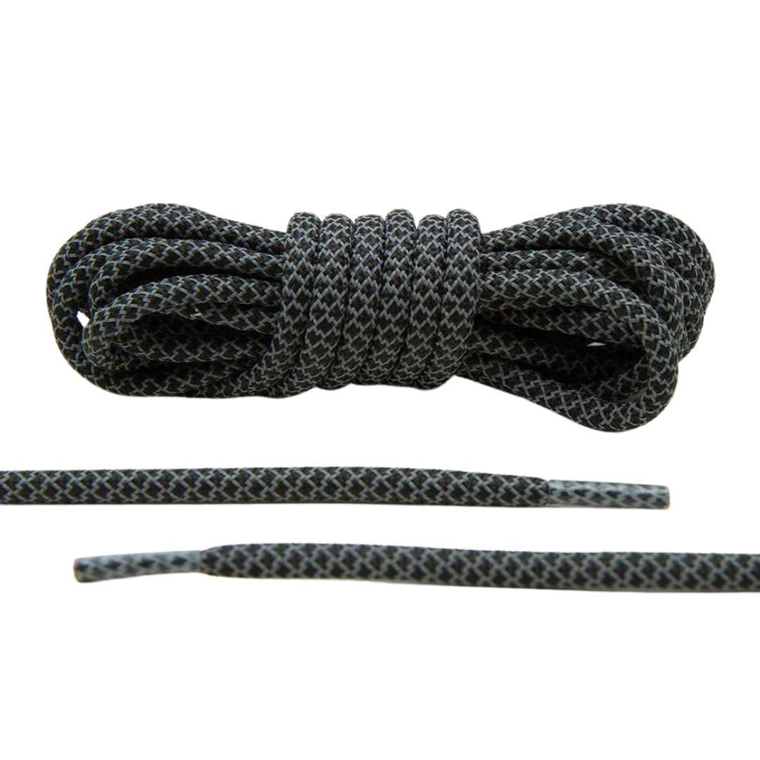 Black Rose Reflective Shoelaces | Yeezy Laces, Nike Laces By KNOTTY