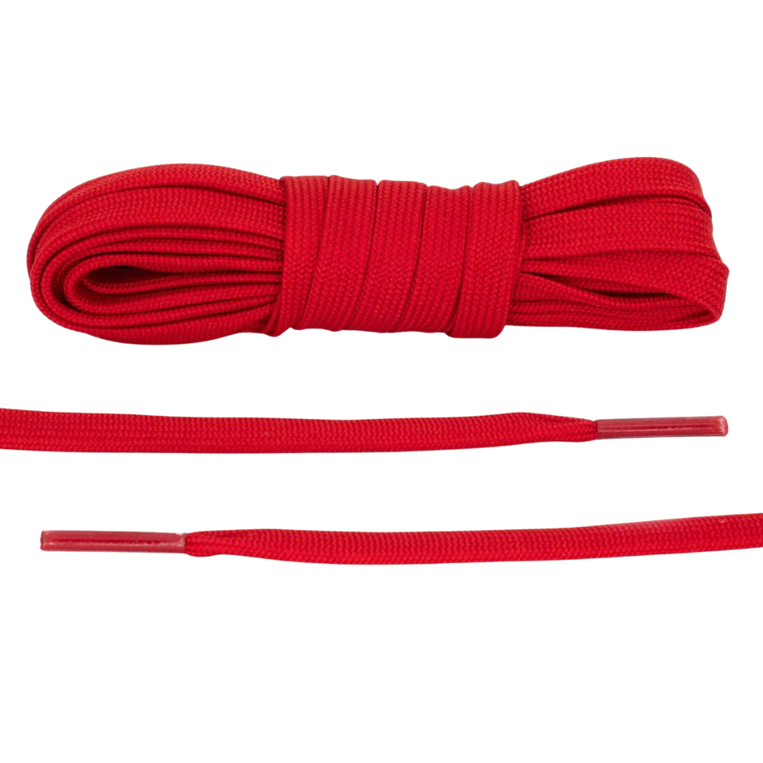 Red Ruby Flat Shoelaces | Jordan Shoelaces, Nike Shoelaces, Air Force 1 Shoelaces By KNOTTY
