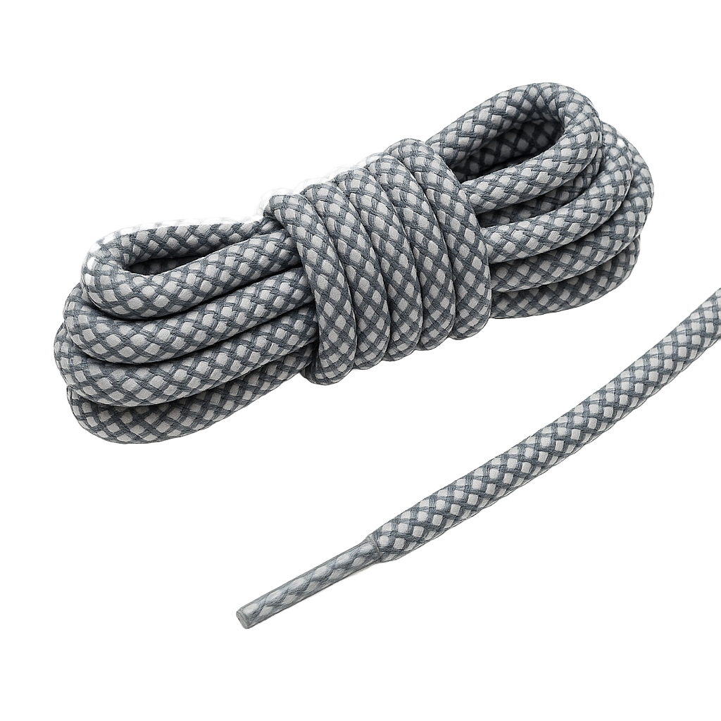 Critical White Reflective Shoelaces Yeezy Laces, Nike Laces By KNOTTY