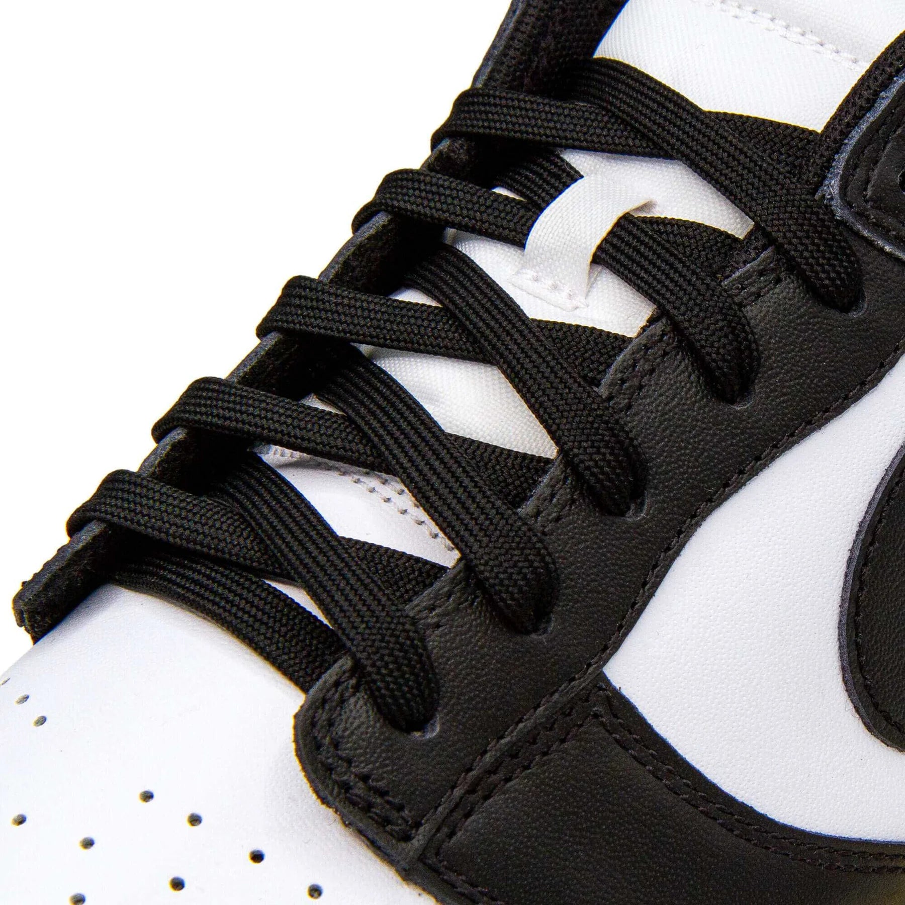 Classic Black Flat Shoelaces | Jordan Shoelaces, Nike Shoelaces, Air Force 1 Shoelaces By KNOTTY