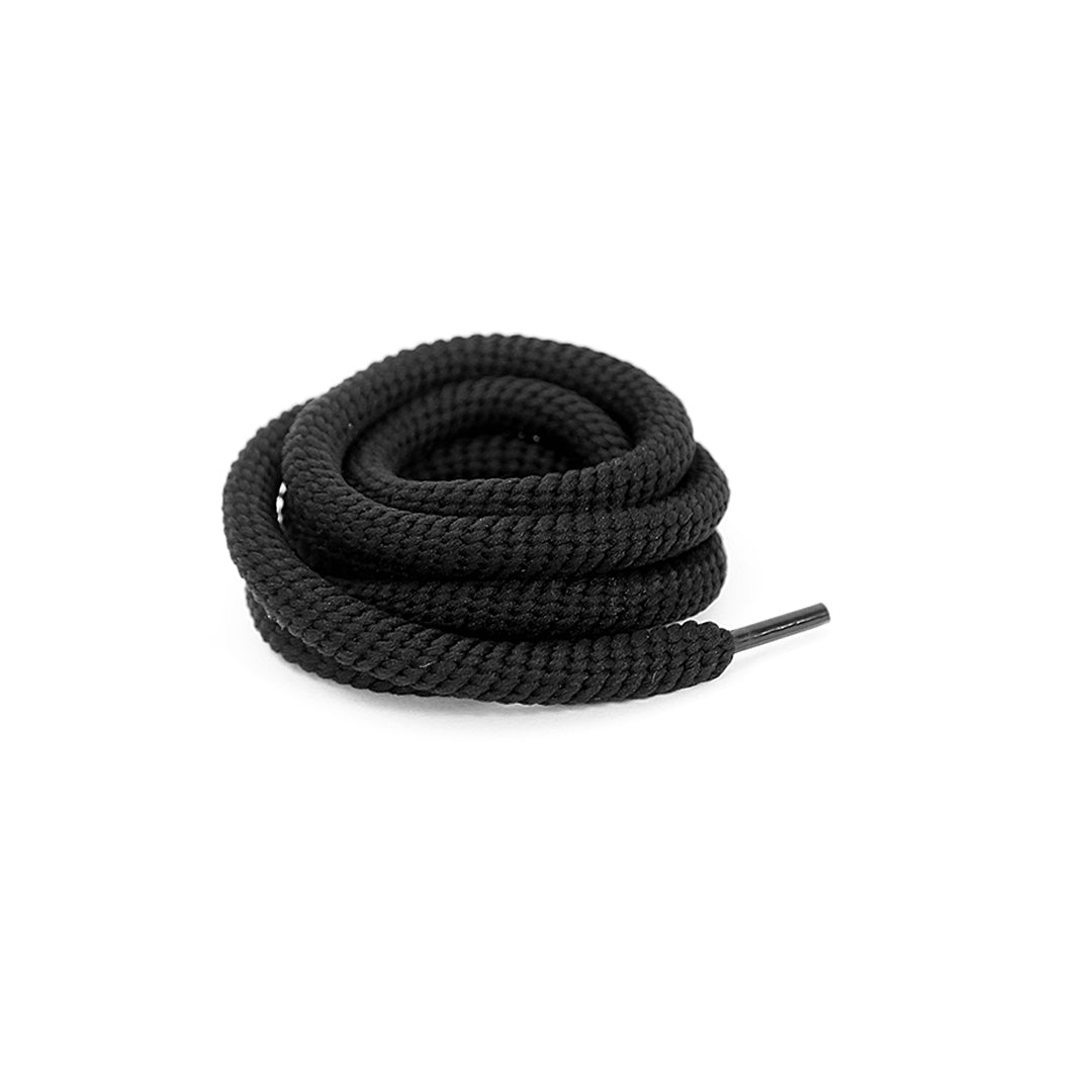 Black Wired Rope Shoelaces | Premium Sneaker Laces – KNOTTY