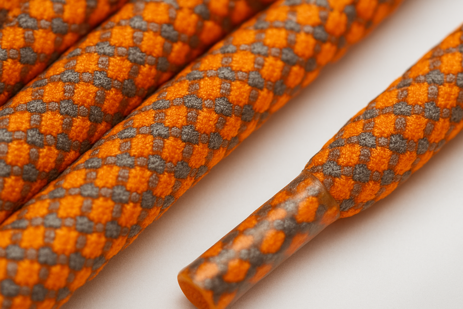 Tangerine Orange Reflective Shoelaces | Yeezy Laces, Nike Laces By KNOTTY