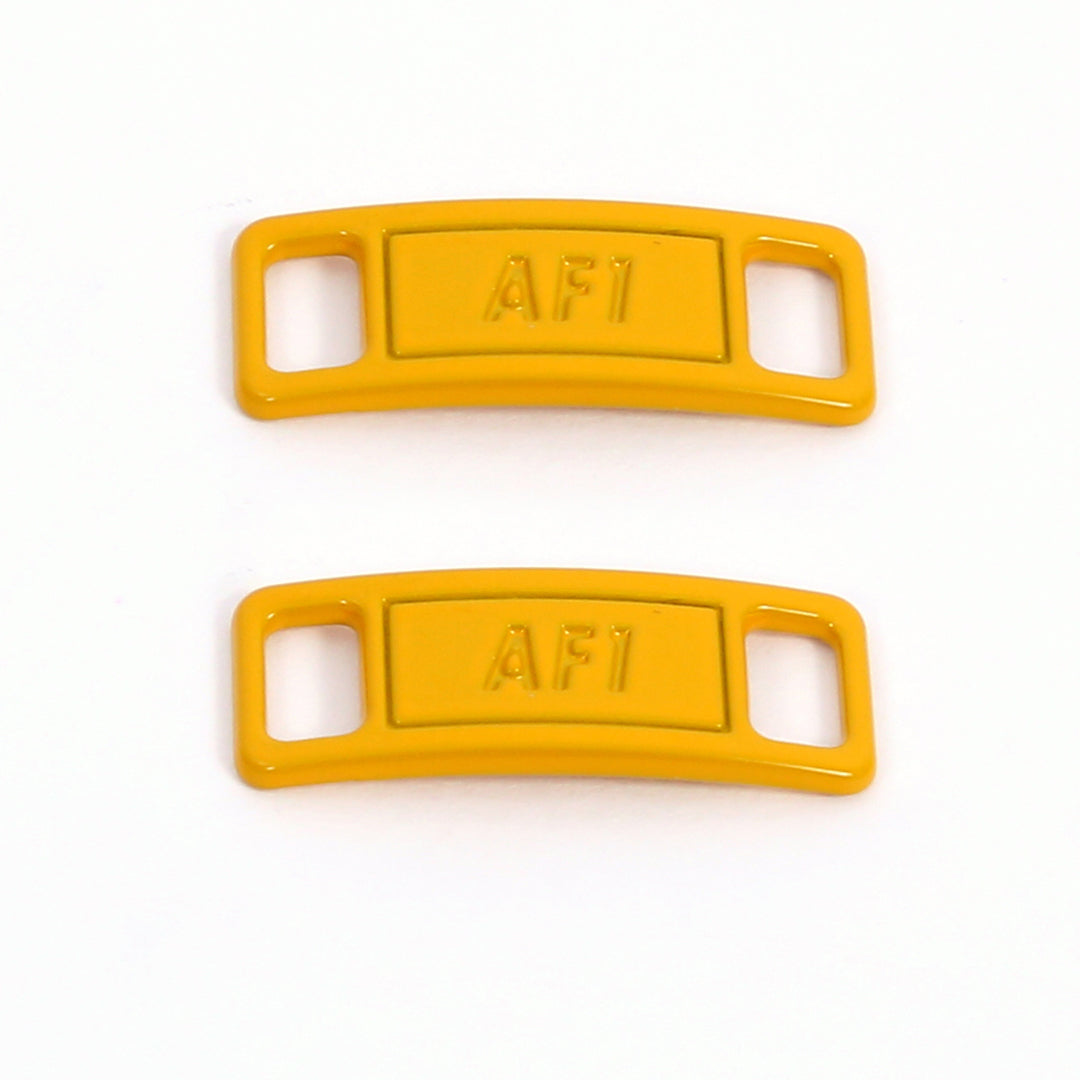 Premium Yellow Air Force 1 Dubrae Replacement ( Lace Tag) By KNOTTY