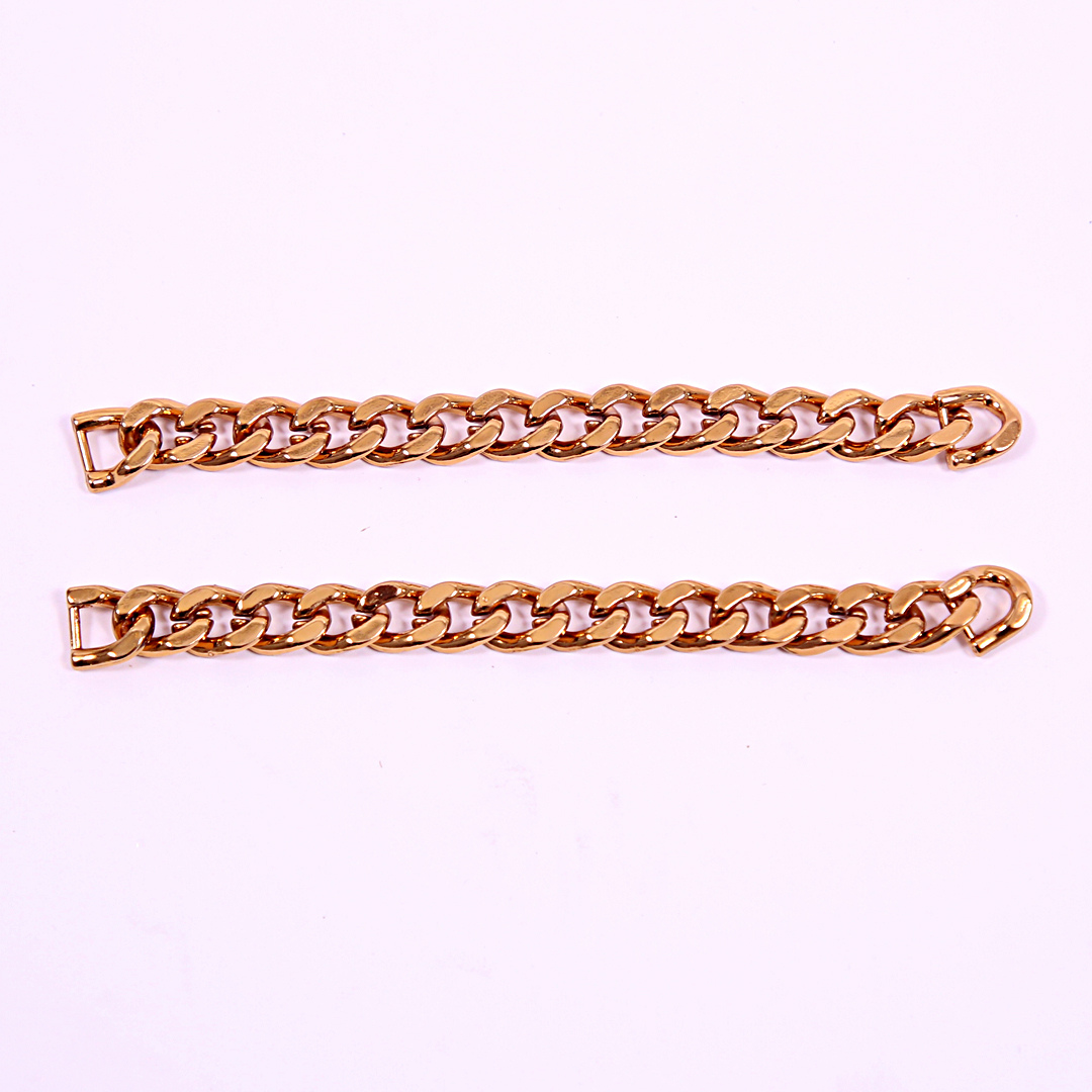 Gold Cuban Sneaker Chains For Sneakers