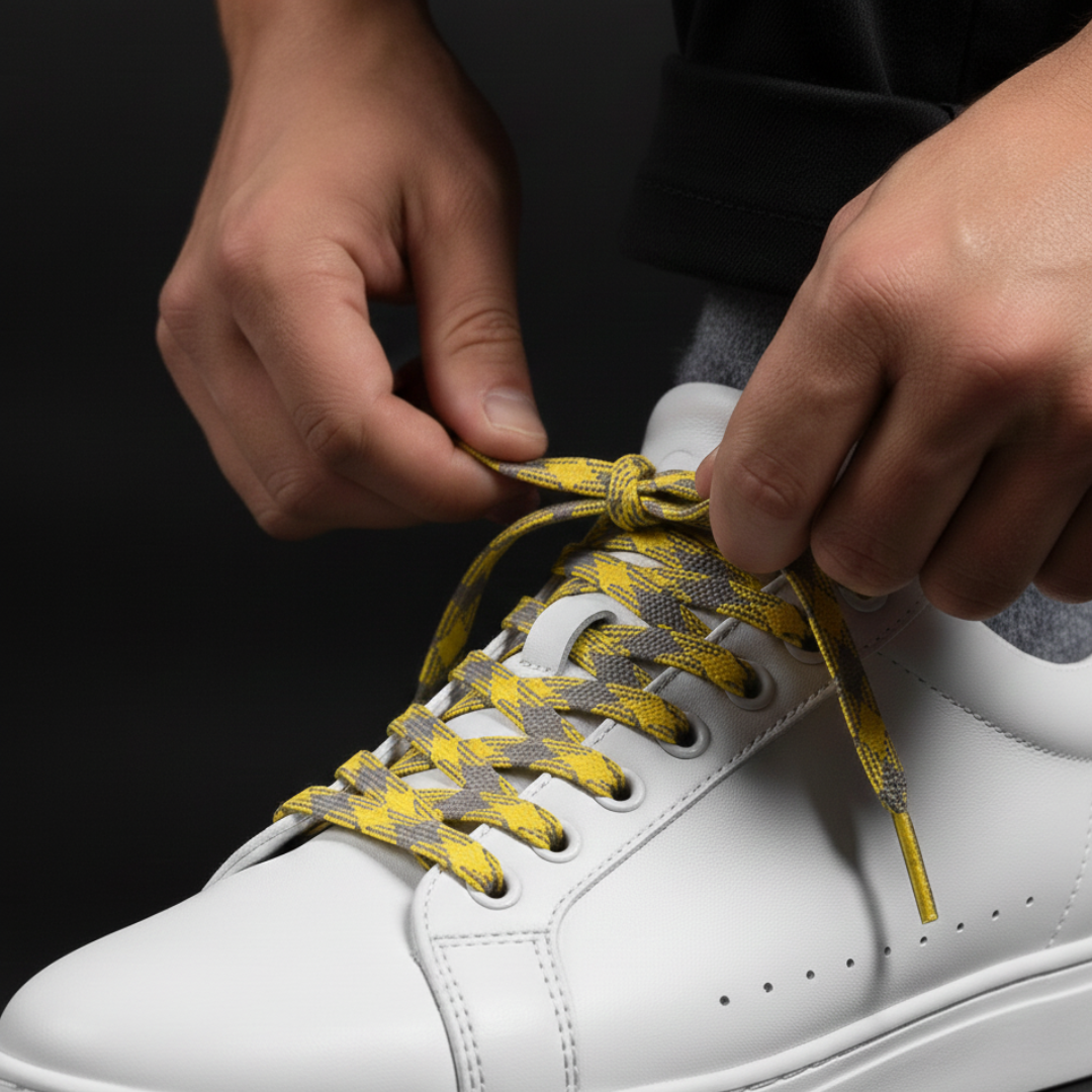 Cannatonic Diesel Patterned Flat Laces | Best for Nike, Jordan & Hoka by KNOTTY