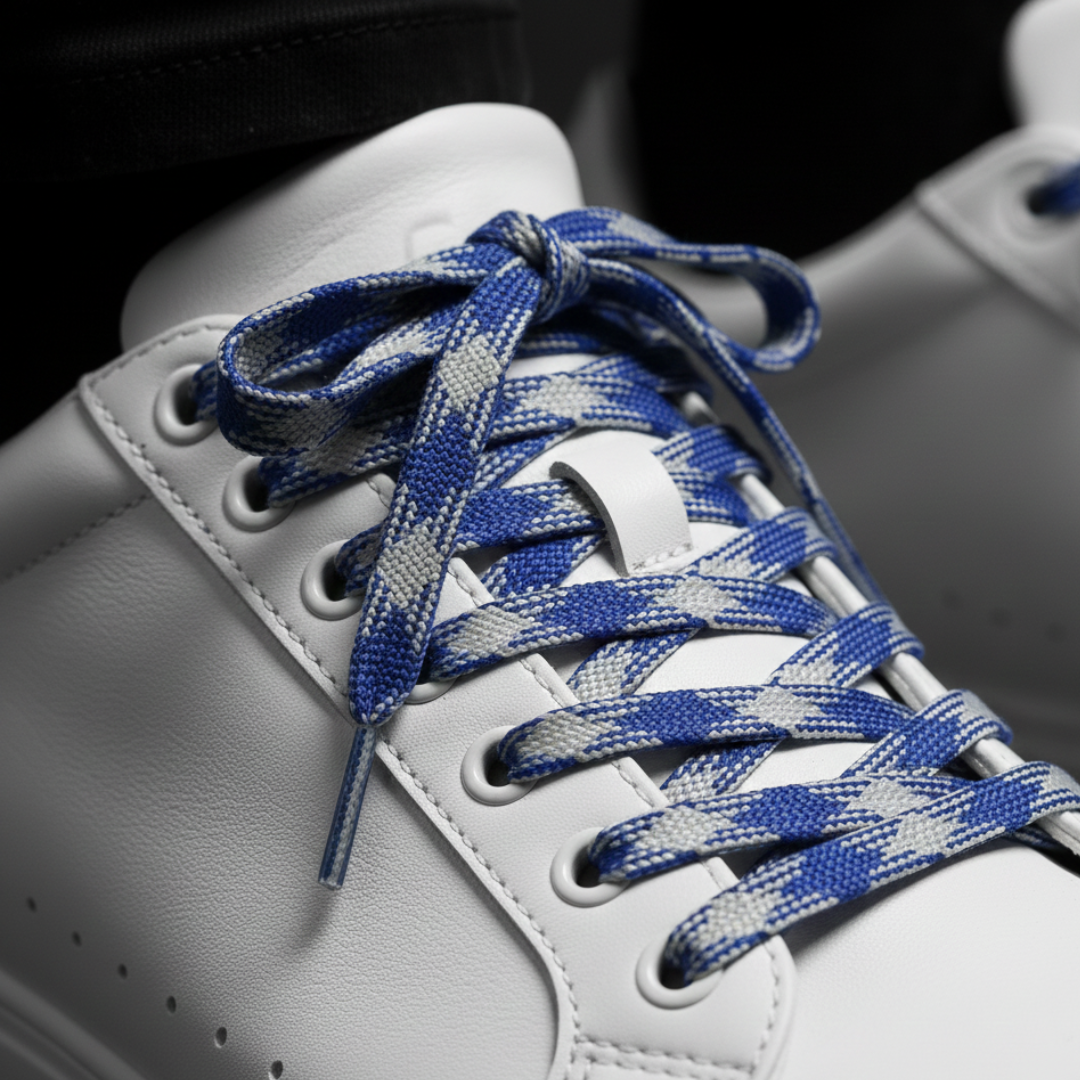 Moonshine Diesel Patterned Flat Laces | Best for Nike, Jordan & Hoka by KNOTTY