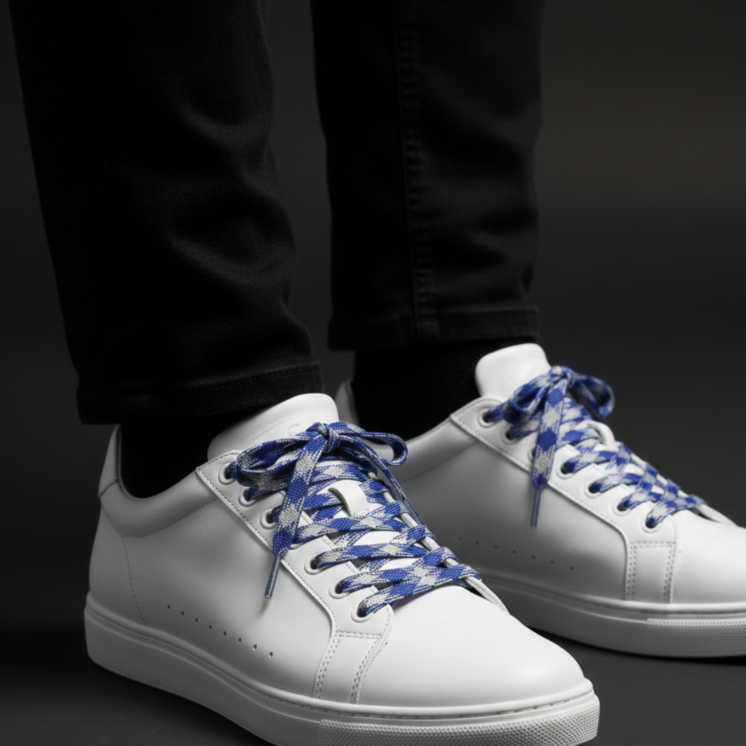 Moonshine Diesel Patterned Flat Laces | Best for Nike, Jordan & Hoka by KNOTTY