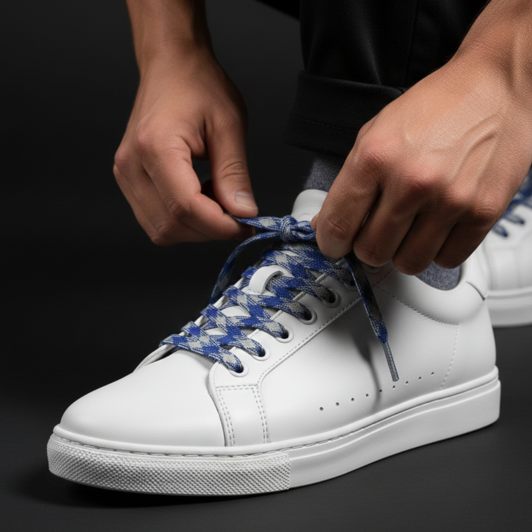 Moonshine Diesel Patterned Flat Laces | Best for Nike, Jordan & Hoka by KNOTTY