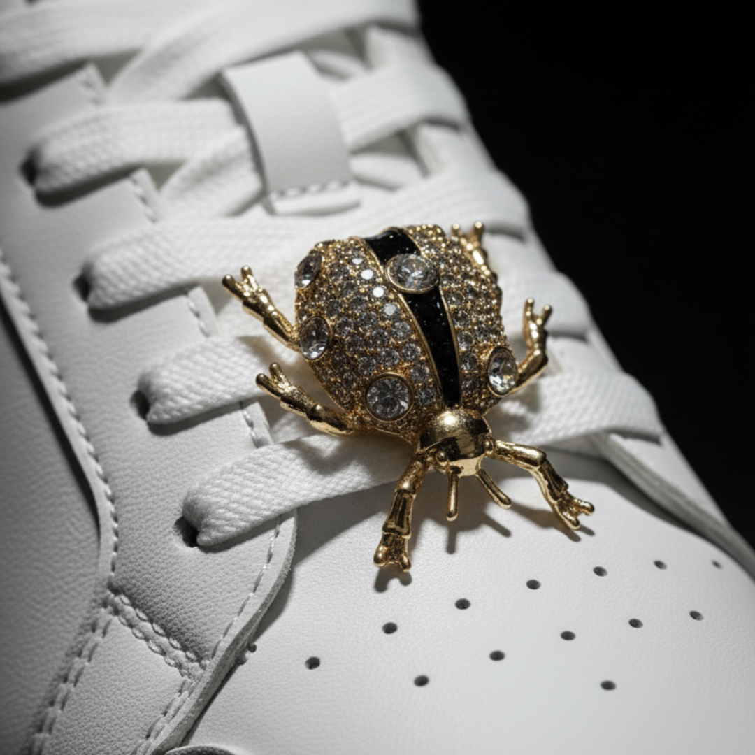 Ladybug Jewel Sneaker Charm | Premium Shoe Charm for Nike, Jordan & Adidas By KNOTTY