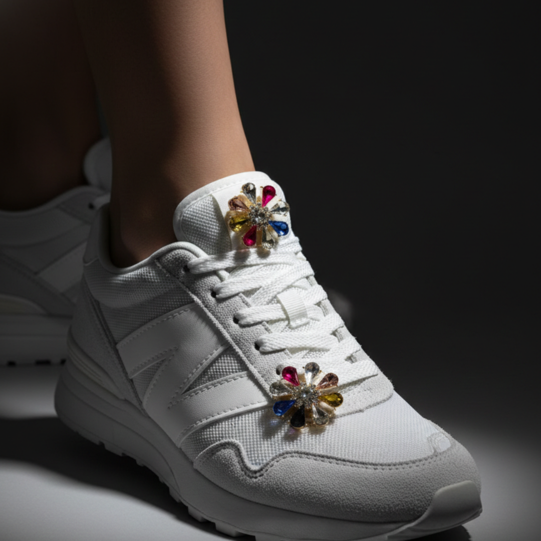 Multi-Colour Crystal Sneaker Charm | Premium Shoe Charm for Nike, Jordan & Adidas By KNOTTY
