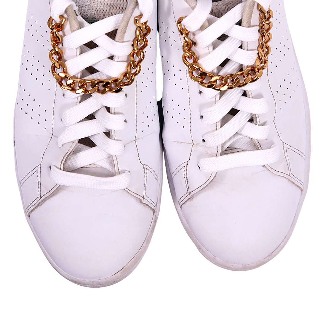 Gold Cuban Sneaker Chains For Sneakers