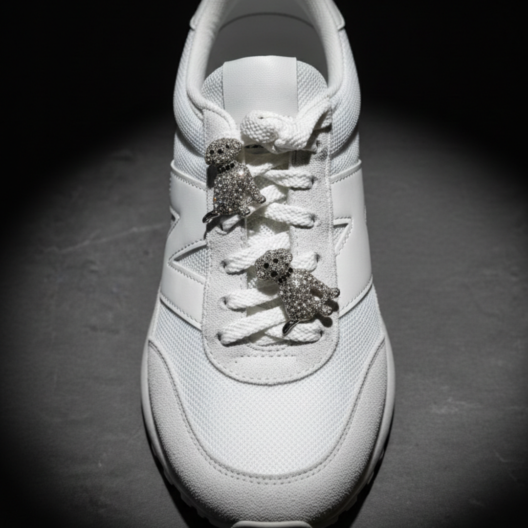Crystal Dog Sneaker Charm | Premium Shoe Charm for Nike, Jordan & Adidas By KNOTTY