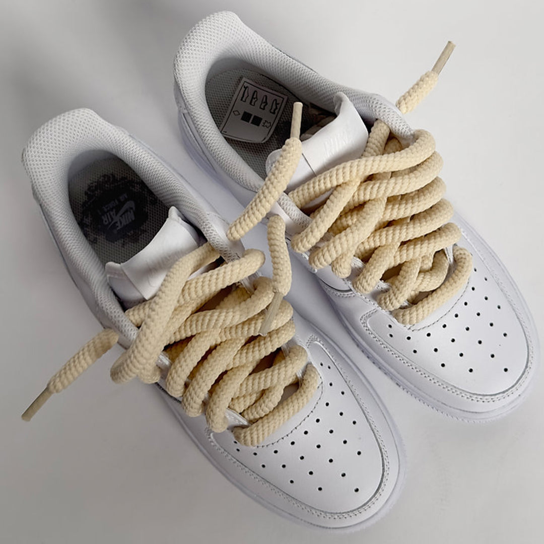 Wired Rope Cream Shoelaces