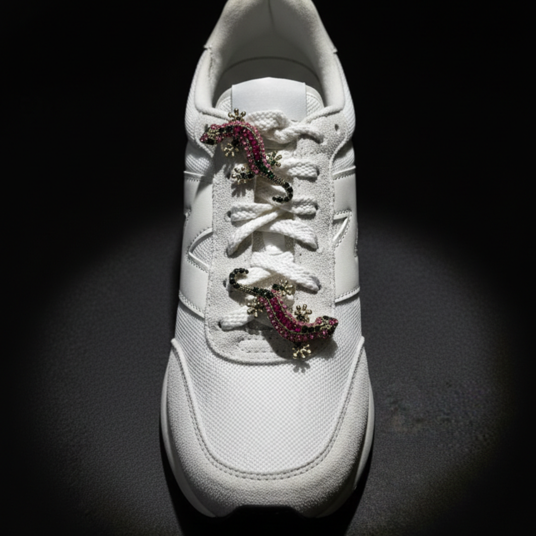 Gecko Jewel Sneaker Charm | Premium Shoe Charm for Nike, Jordan & Adidas By KNOTTY